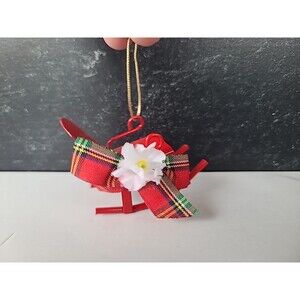 Vintage Christmas Red Rocking Chair Ornament
